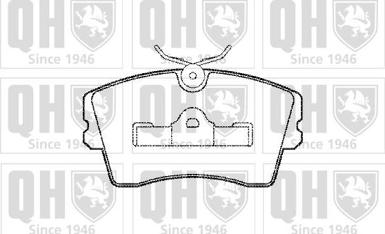 Quinton Hazell BP363 - Kit de plaquettes de frein, frein à disque cwaw.fr