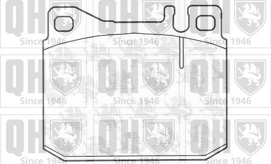 Quinton Hazell BP319 - Kit de plaquettes de frein, frein à disque cwaw.fr