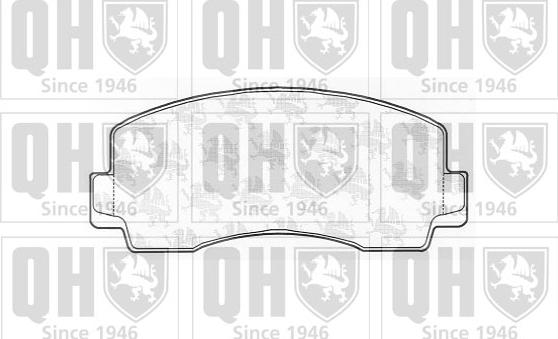 Quinton Hazell BP314 - Kit de plaquettes de frein, frein à disque cwaw.fr