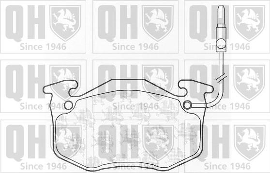 Quinton Hazell BP310 - Kit de plaquettes de frein, frein à disque cwaw.fr