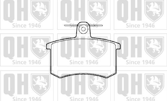 Quinton Hazell BP318 - Kit de plaquettes de frein, frein à disque cwaw.fr