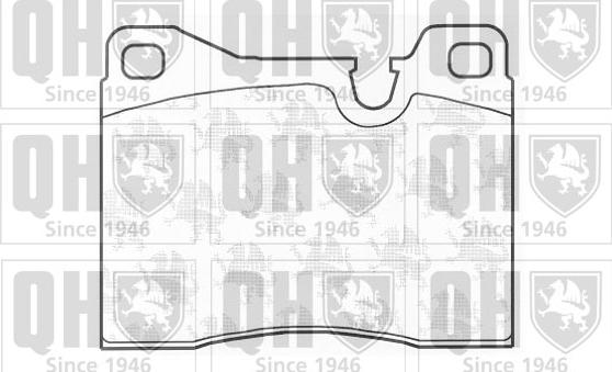 Quinton Hazell BP313 - Kit de plaquettes de frein, frein à disque cwaw.fr