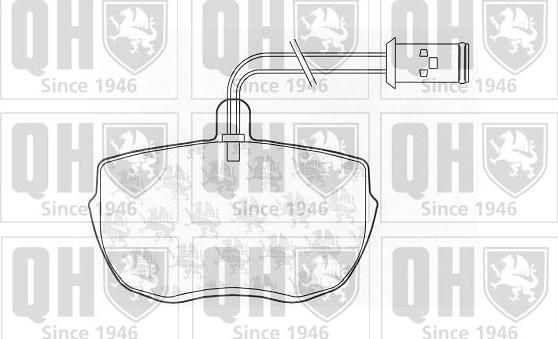 Quinton Hazell BP388 - Kit de plaquettes de frein, frein à disque cwaw.fr