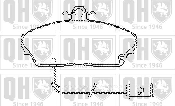 Quinton Hazell BP382 - Kit de plaquettes de frein, frein à disque cwaw.fr