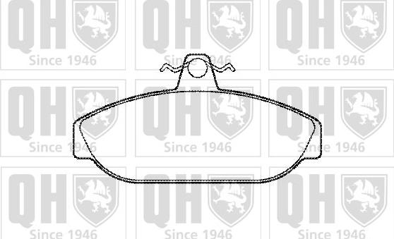 Quinton Hazell BP336 - Kit de plaquettes de frein, frein à disque cwaw.fr