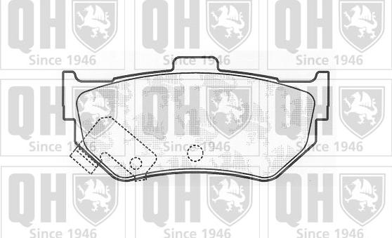 Quinton Hazell BP330 - Kit de plaquettes de frein, frein à disque cwaw.fr