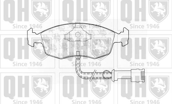 Quinton Hazell BP324 - Kit de plaquettes de frein, frein à disque cwaw.fr