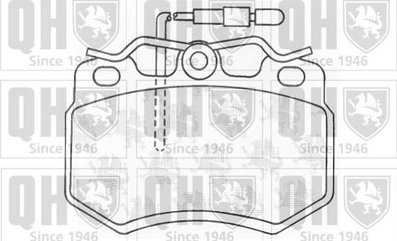 Quinton Hazell BP377 - Kit de plaquettes de frein, frein à disque cwaw.fr