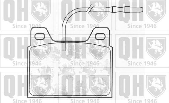 Quinton Hazell BP296 - Kit de plaquettes de frein, frein à disque cwaw.fr