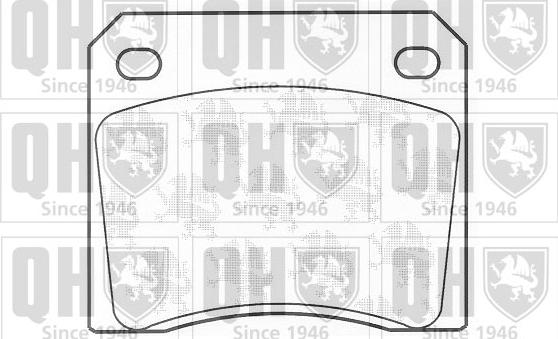 Quinton Hazell BP297 - Kit de plaquettes de frein, frein à disque cwaw.fr