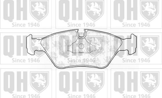 Quinton Hazell BP243 - Kit de plaquettes de frein, frein à disque cwaw.fr