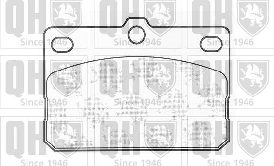 Quinton Hazell BP259 - Kit de plaquettes de frein, frein à disque cwaw.fr