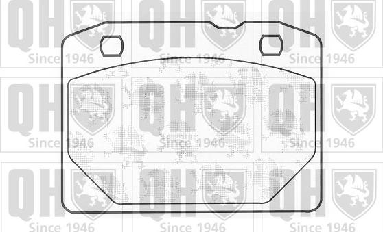 Quinton Hazell BP255 - Kit de plaquettes de frein, frein à disque cwaw.fr