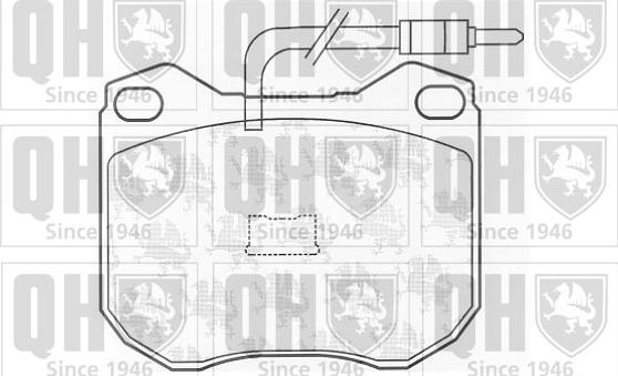 Quinton Hazell BP251 - Kit de plaquettes de frein, frein à disque cwaw.fr