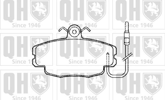 Quinton Hazell BP200 - Kit de plaquettes de frein, frein à disque cwaw.fr