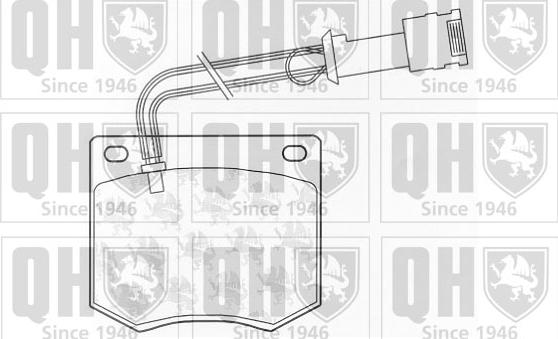 Quinton Hazell BP219 - Kit de plaquettes de frein, frein à disque cwaw.fr