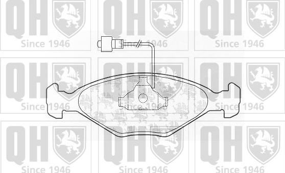 Quinton Hazell BP210 - Kit de plaquettes de frein, frein à disque cwaw.fr