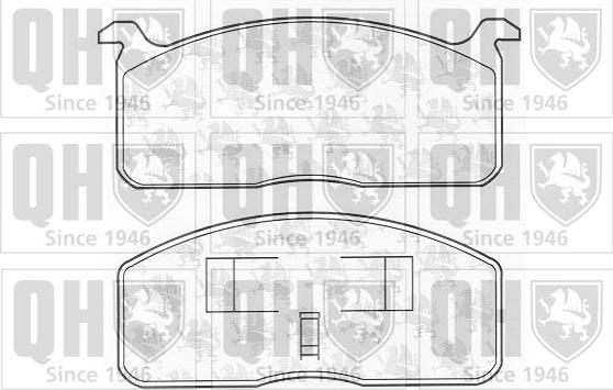 Quinton Hazell BP284 - Kit de plaquettes de frein, frein à disque cwaw.fr