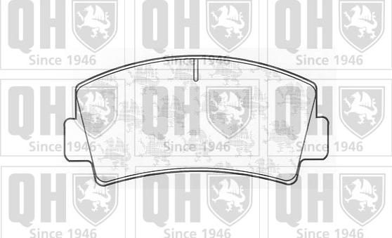 Quinton Hazell BP281 - Kit de plaquettes de frein, frein à disque cwaw.fr