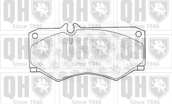 Quinton Hazell BP287 - Kit de plaquettes de frein, frein à disque cwaw.fr