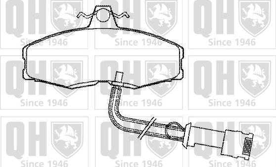 Quinton Hazell BP235 - Kit de plaquettes de frein, frein à disque cwaw.fr