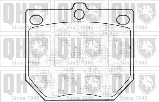 Quinton Hazell BP231 - Kit de plaquettes de frein, frein à disque cwaw.fr