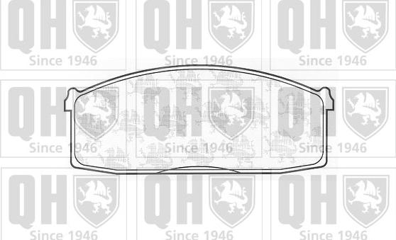 Quinton Hazell BP221 - Kit de plaquettes de frein, frein à disque cwaw.fr