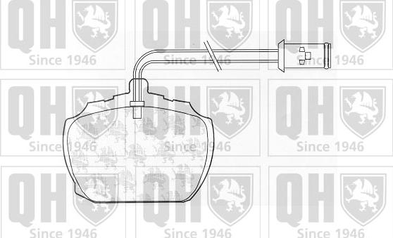 Quinton Hazell BP227 - Kit de plaquettes de frein, frein à disque cwaw.fr