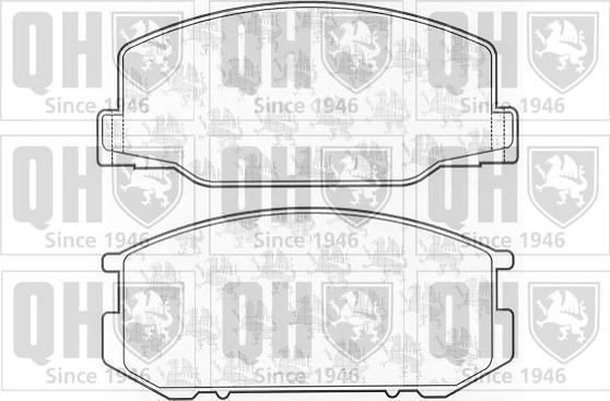 Quinton Hazell BP276 - Kit de plaquettes de frein, frein à disque cwaw.fr