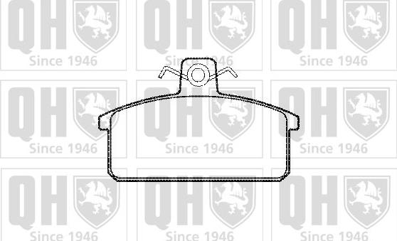 Quinton Hazell BP270 - Kit de plaquettes de frein, frein à disque cwaw.fr