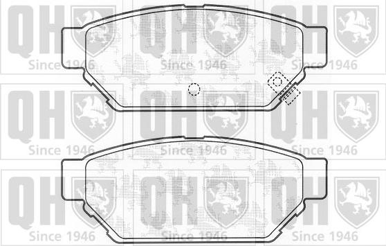 Quinton Hazell BP798 - Kit de plaquettes de frein, frein à disque cwaw.fr