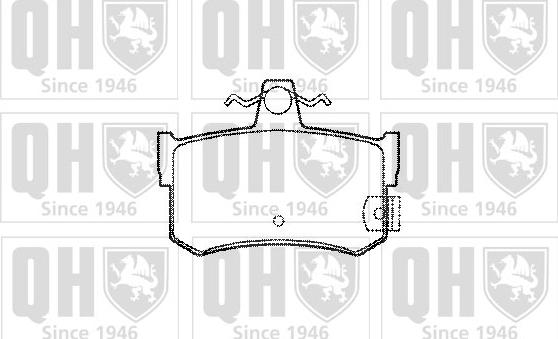 Quinton Hazell BP745 - Kit de plaquettes de frein, frein à disque cwaw.fr