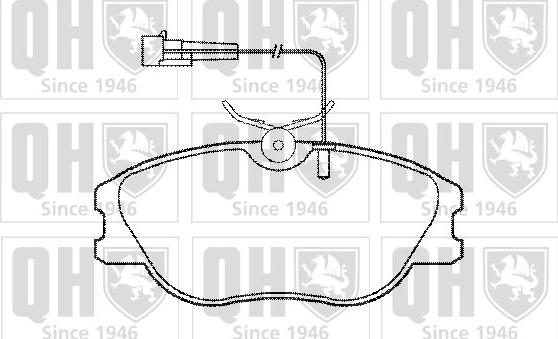 Quinton Hazell BP740 - Kit de plaquettes de frein, frein à disque cwaw.fr