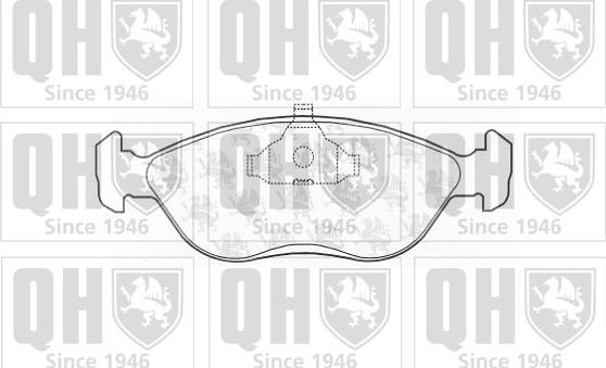 Quinton Hazell BP747 - Kit de plaquettes de frein, frein à disque cwaw.fr