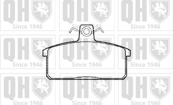 Quinton Hazell BP753 - Kit de plaquettes de frein, frein à disque cwaw.fr