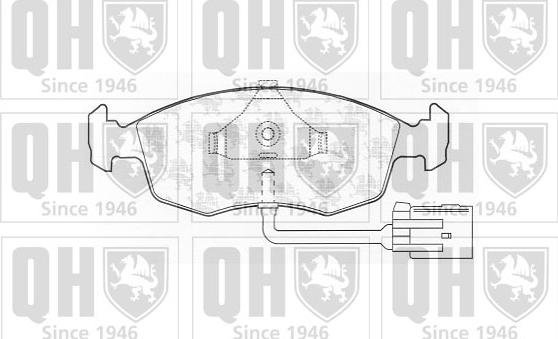 Quinton Hazell BP760 - Kit de plaquettes de frein, frein à disque cwaw.fr