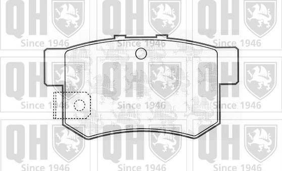 Quinton Hazell BP704 - Kit de plaquettes de frein, frein à disque cwaw.fr