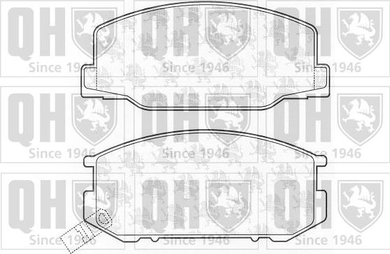 Quinton Hazell BP708 - Kit de plaquettes de frein, frein à disque cwaw.fr