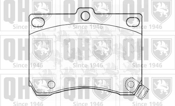 Quinton Hazell BP717 - Kit de plaquettes de frein, frein à disque cwaw.fr