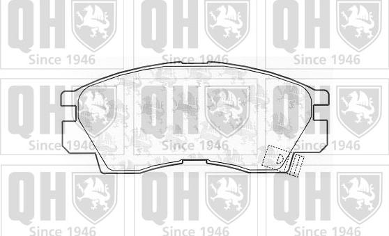 Quinton Hazell BP723 - Kit de plaquettes de frein, frein à disque cwaw.fr