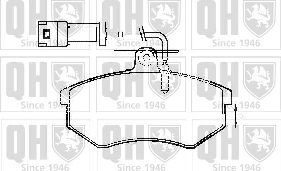 Quinton Hazell BP778 - Kit de plaquettes de frein, frein à disque cwaw.fr