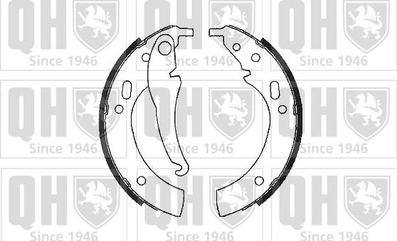 Quinton Hazell BS605 - Jeu de mâchoires de frein cwaw.fr
