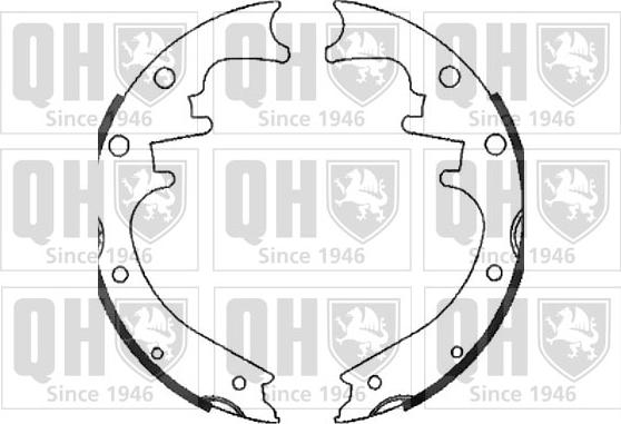 Quinton Hazell BS1072 - Jeu de mâchoires de frein cwaw.fr