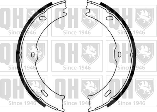 Quinton Hazell BS1182 - Jeu de mâchoires de frein, frein de stationnement cwaw.fr