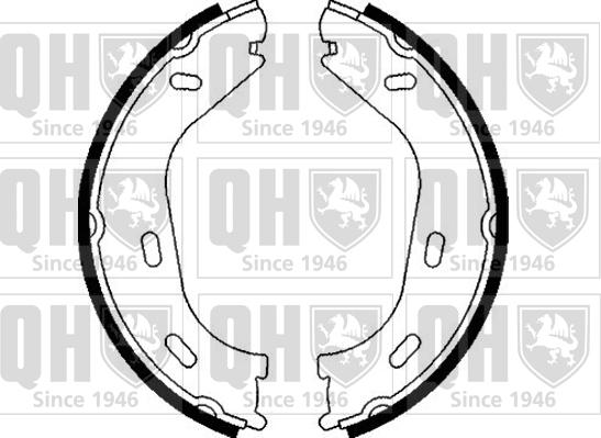 Quinton Hazell BS854 - Jeu de mâchoires de frein, frein de stationnement cwaw.fr