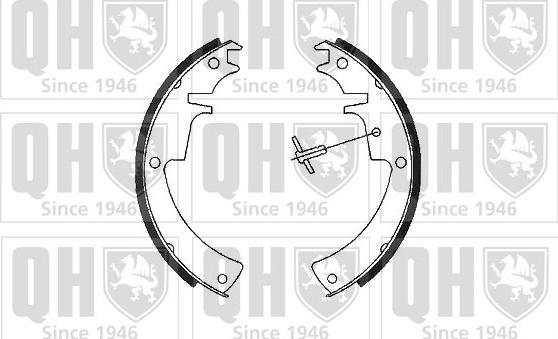 Quinton Hazell BS711 - Jeu de mâchoires de frein cwaw.fr