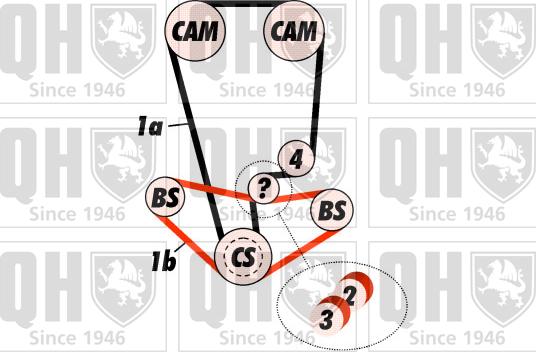 Quinton Hazell QBK489 - Kit de distribution cwaw.fr