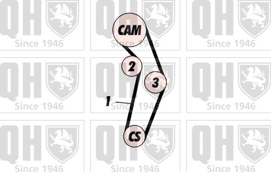 Quinton Hazell QBK528 - Kit de distribution cwaw.fr