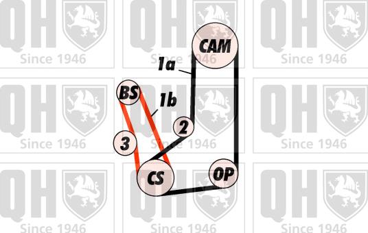 Quinton Hazell QBK523 - Kit de distribution cwaw.fr