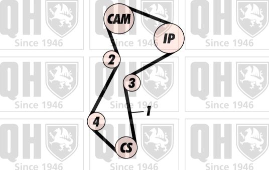 Quinton Hazell QBK241 - Kit de distribution cwaw.fr